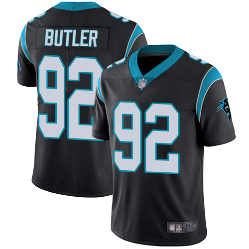 Carolina Panthers Limited Black Men Vernon Butler Home Jersey NFL Football #92 Vapor Untouchable